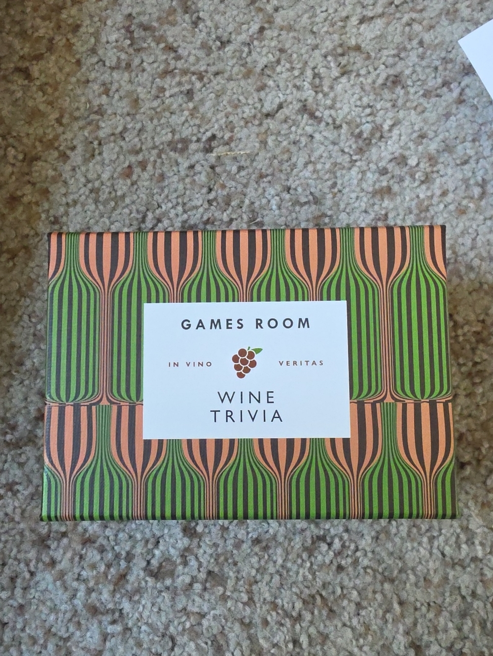 Wine Trivia Card Game